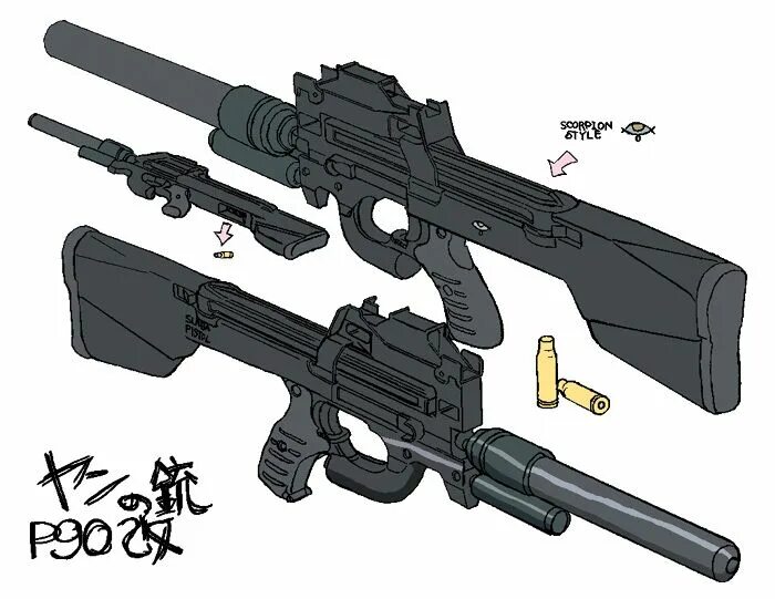 Simple animated guns