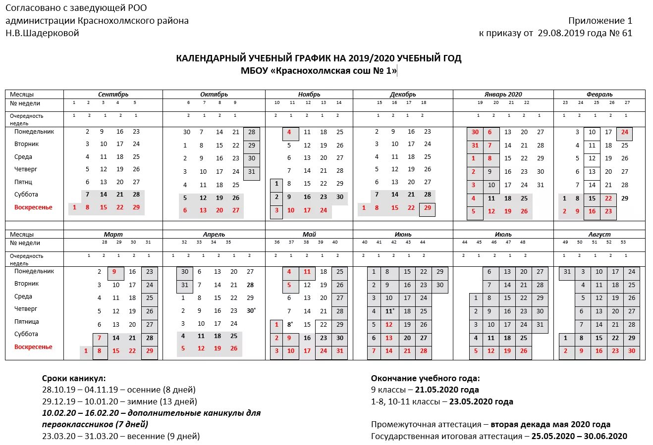 Сколько раз в году каникулы