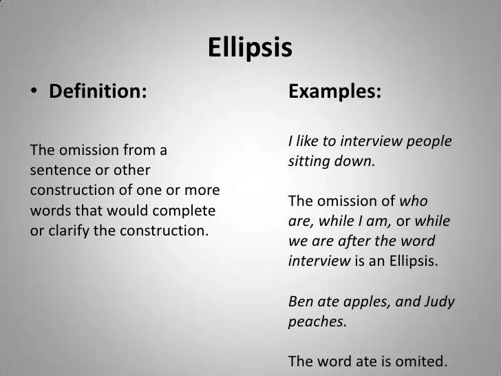 Ellipsis. Elliptical sentences примеры. Ellipsis stylistic device. Ellipsis in English.