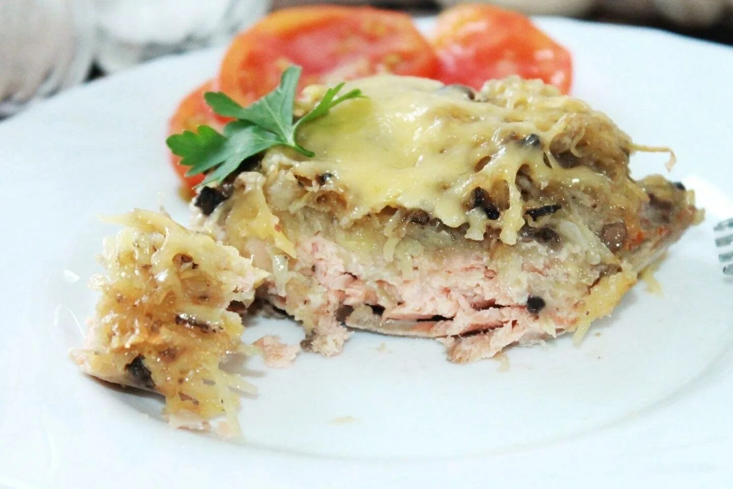 Рецепты горбуши с грибами