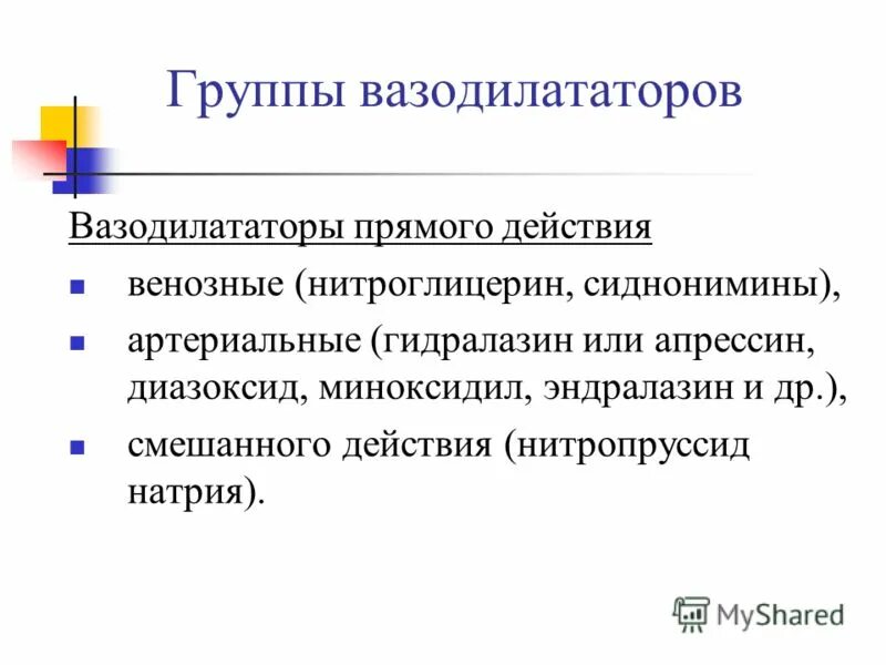 Периферические вазодилататоры. Управляемая гипотензия. Артериальные вазодилататоры. Вазодилататоры препараты. Венозные вазодилататоры.