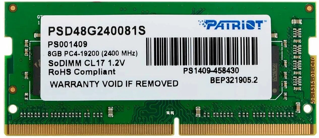 Оперативная память 8gb 2400mhz. Память ddr4 8gb 2400mhz Patriot psd48g240081s RTL pc4-19200 cl17 so-DIMM 260-Pin 1.2в. Patriot psd48g240081. Patriot Memory SL 8 ГБ ddr4 2400 МГЦ DIMM cl17 psd48g240081. Оперативная память Patriot Memory SL 8 ГБ ddr4 3200 МГЦ SODIMM cl22 psd48g320081s.