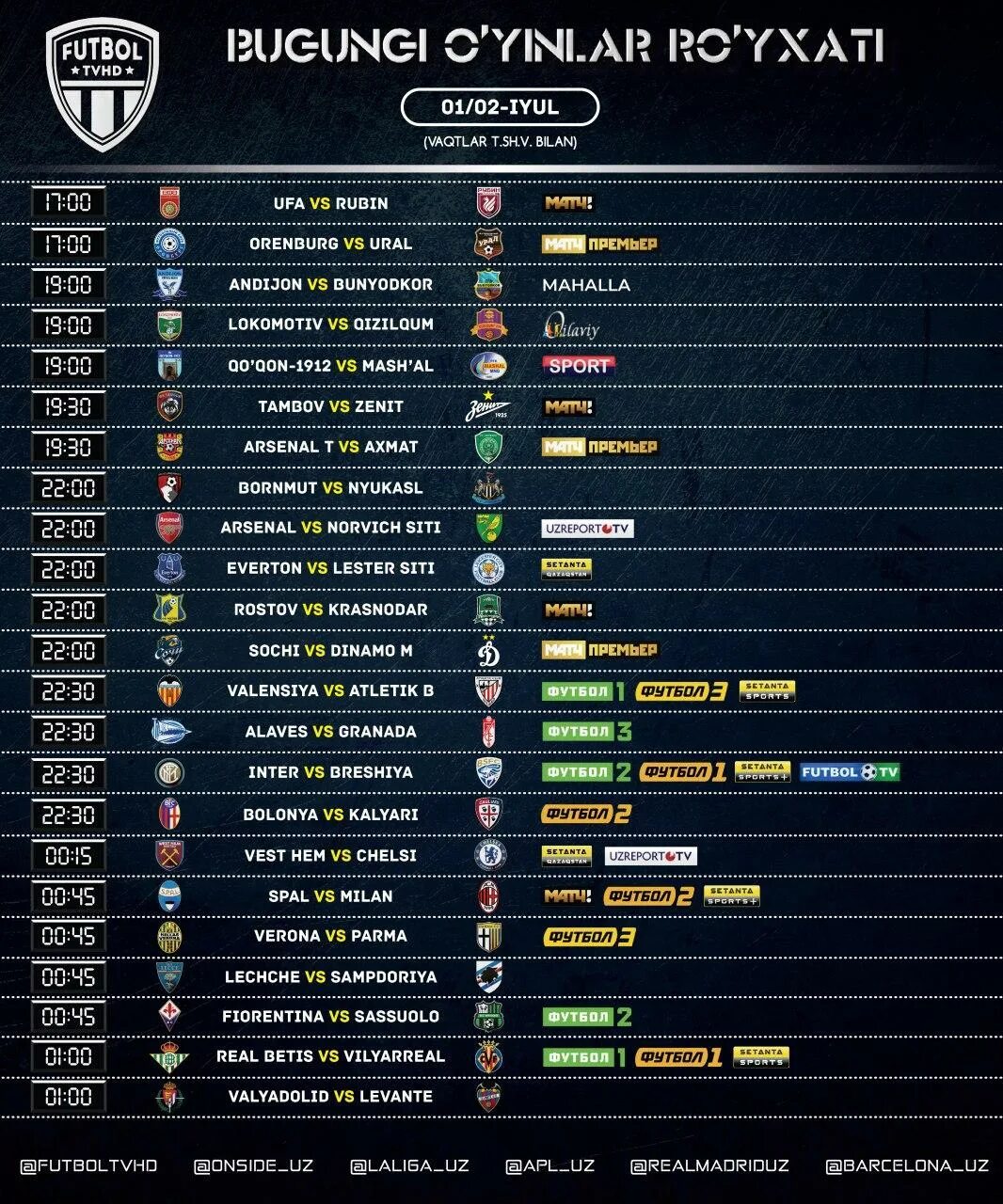 Sport tv jonli. Futbol bugungi o'yinlar ro'yxati. Futbol bugungi o'yinlar ro'yxati. O`yinlar 2022. Futbol bugungi o'yinlar ro'yxati.