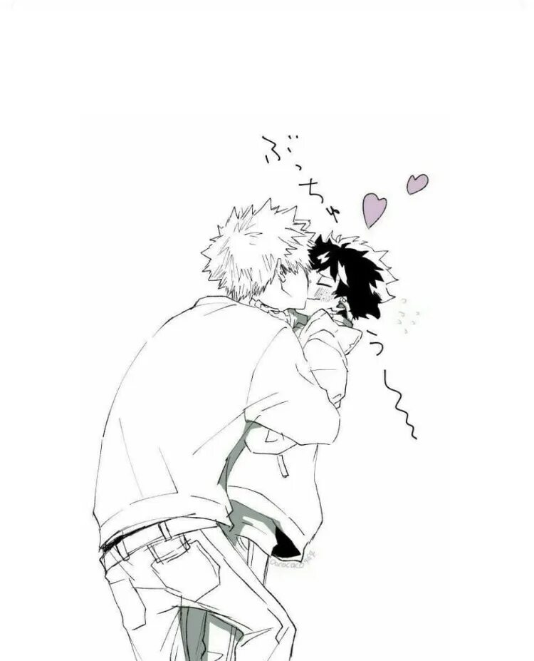 Sfw bakudeku kiss. Sfw bakudeku kiss