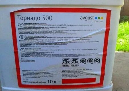 Торнадо от сорняков пропорции на 10 литров