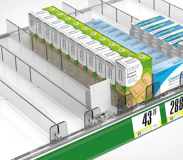 разделитель полочный обламывающийся. 3шт. инвентарь для выкладки товаров. стеллаж posm. разделитель продуктов.