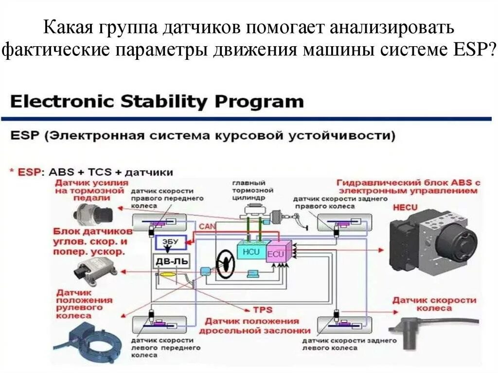 Esc в автомобиле что это. ESP система стабилизации курсовой устойчивости. Схема системы ESP. Система ESP В автомобиле что это. Система электронного контроля устойчивости (ESP).