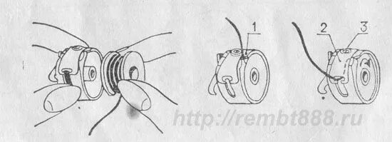 Швейная машинка подольск заправка. Механизм намотки шпульки в машине Чайка 132м. Швейная машинка Чайка 132 челнок. Чайка-132м заправка нижней нити. Заправка нитки в швейную машинку Чайка 142м.
