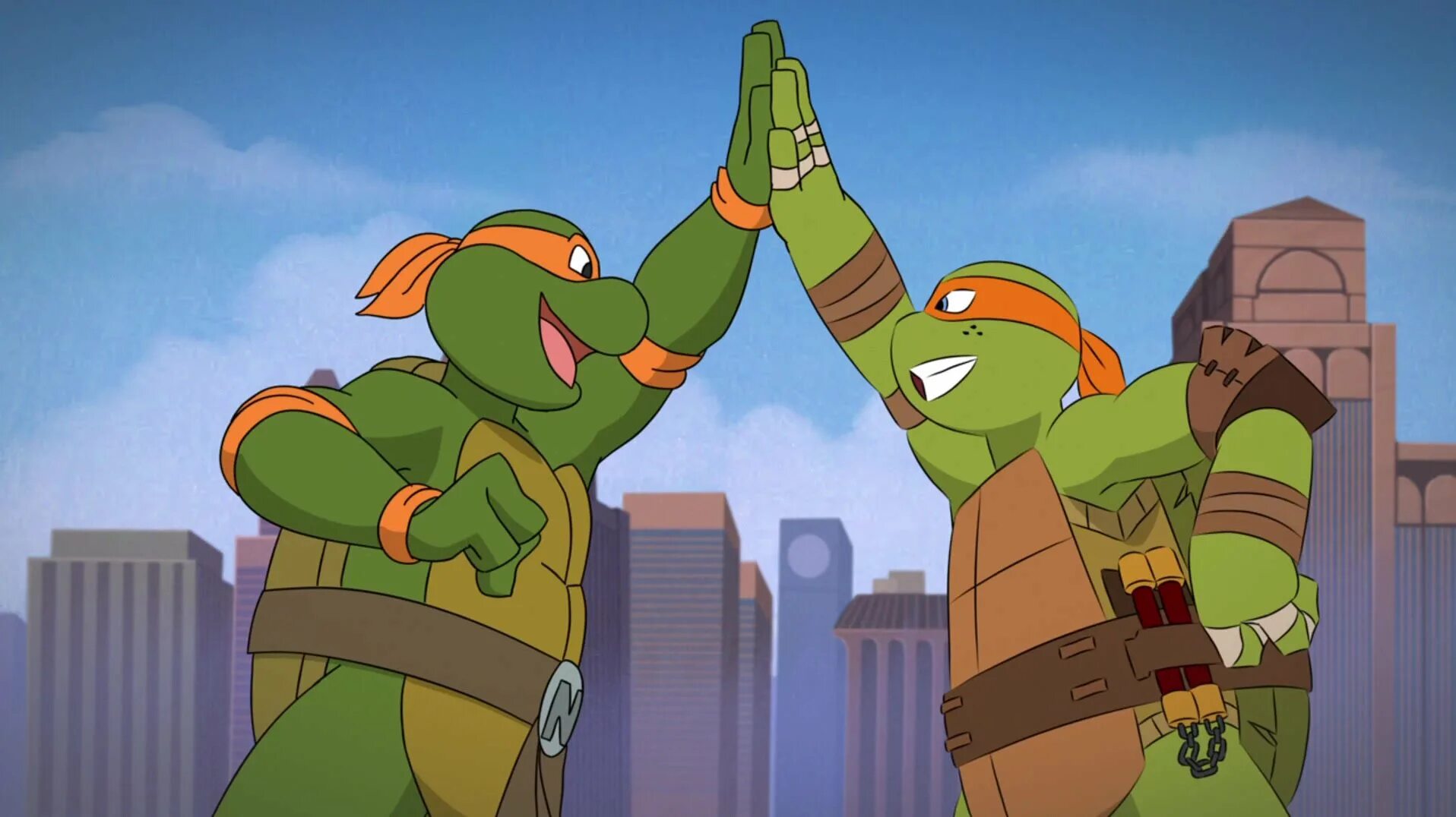 Включи новый ниндзя. TMNT 1987 Микеланджело.