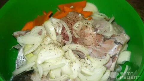 Пикша с луком