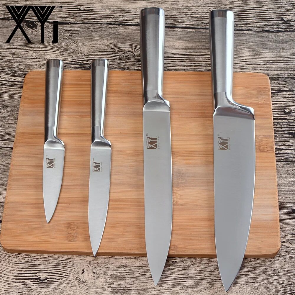 Кухонный нож из нержавеющей стали. Набор кухонных ножей Satake swordsmith hg8323. Ножи Kitchen Knife Stainless Steel. Нож кухонный с металлической ручкой. Нажми куханые.