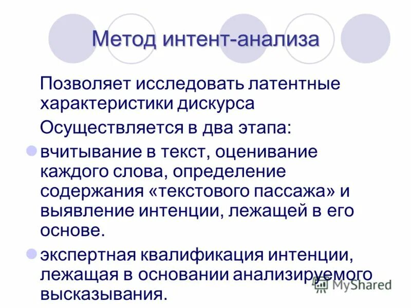 Дискурс методы