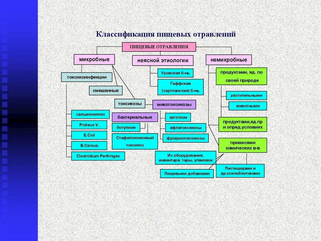 Классификация является принципом. Классификация пищевых отравлений схема. Классификация пищевых отравлений микробной природы. Классификация пищевых отравлений немикробного происхождения схема. Классификация пищевых отравлений микробной этиологии.