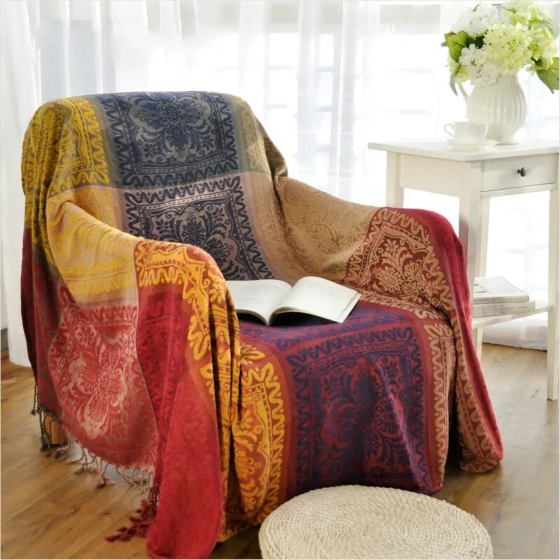 Как уложить плед. Chenille blanket пледы. плед на кресле. красивый плед на диван. накидка на кресло.