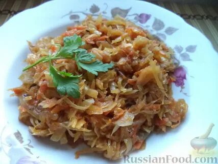 Как называется блюдо из тушеной капусты