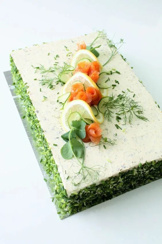 Закусочный вафельный торт с сельдью и грибами Самые вкусные кулинарные рецепты