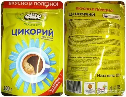 Сколько калорий в цикории без молока