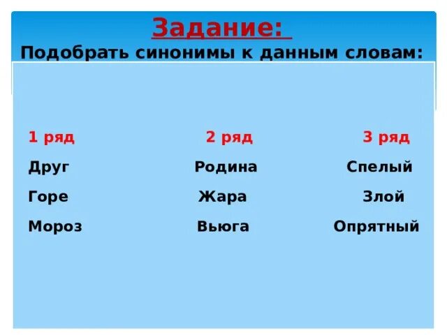 Синоним к слову жара. Подбери к словам синонимы друг жара горе. Задание подбирать синоним к слову. Подбери к данным словам синонимы. Подобрать синонимы к слову друг.