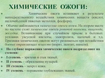 Ожоги тесты с ответами