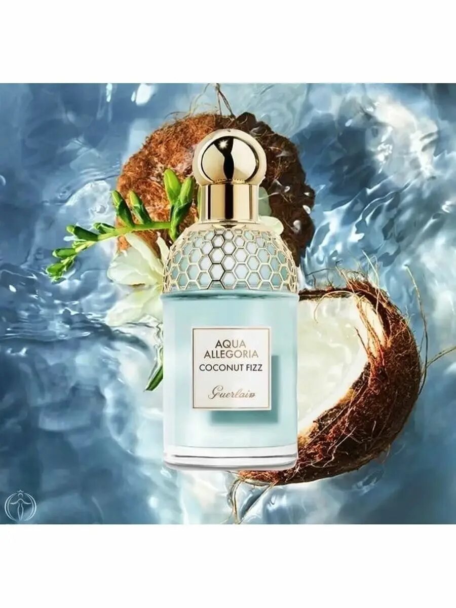 Духи Guerlain Aqua Allegoria. Герлен Аква аллегория Кокос. Духи Aqua Allegoria Coconut Fizz. Guerlain Aqua Allegoria Coconut Fizz.