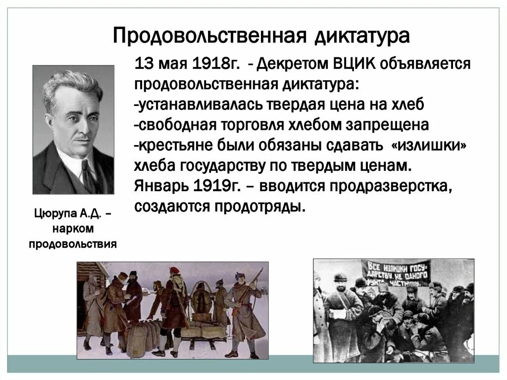 Военный коммунизм в зарубежных странах. Продовольственная диктатура военного коммунизма. Продовольственная диктатура 1918. Введение продовольственной диктатуры. 13 Мая 1918.