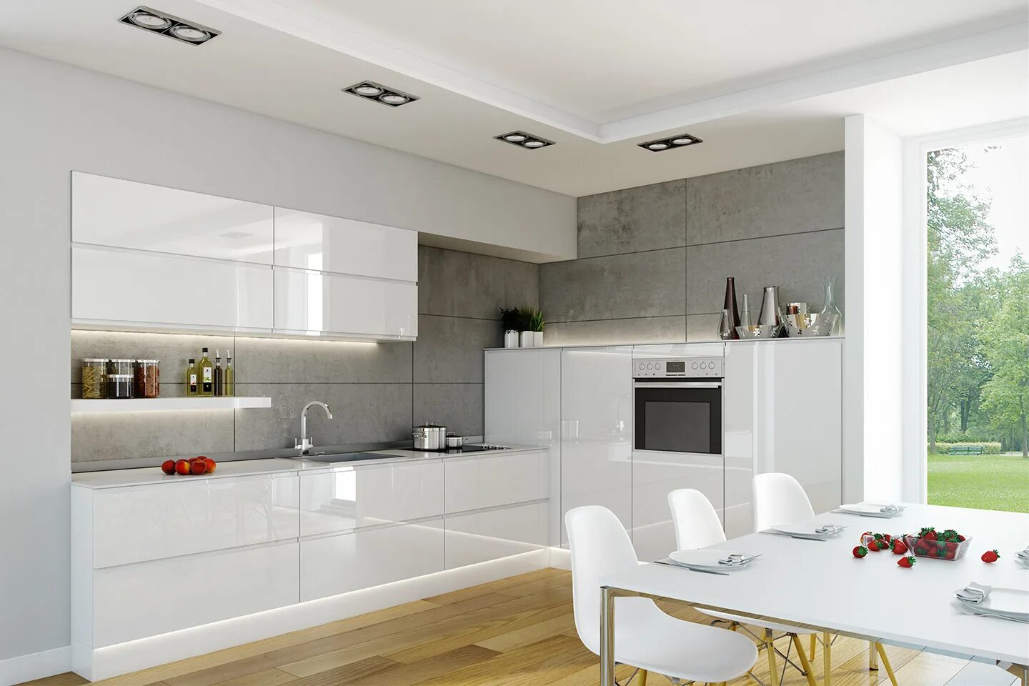 глянцевая кухня в современном стиле. глянцевая кухня в современном стиле. белая глянцевая кухня. глянцевая кухня в современном стиле. кухня белый глянец.