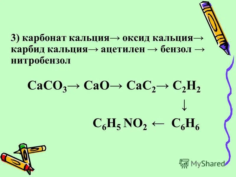 Растворение карбида кальция