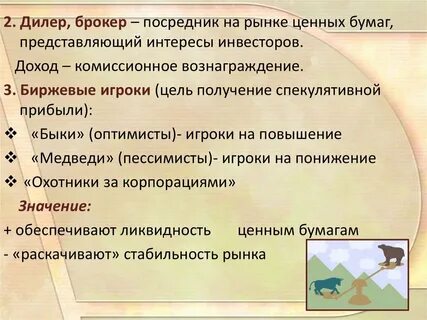 Дилер рынок