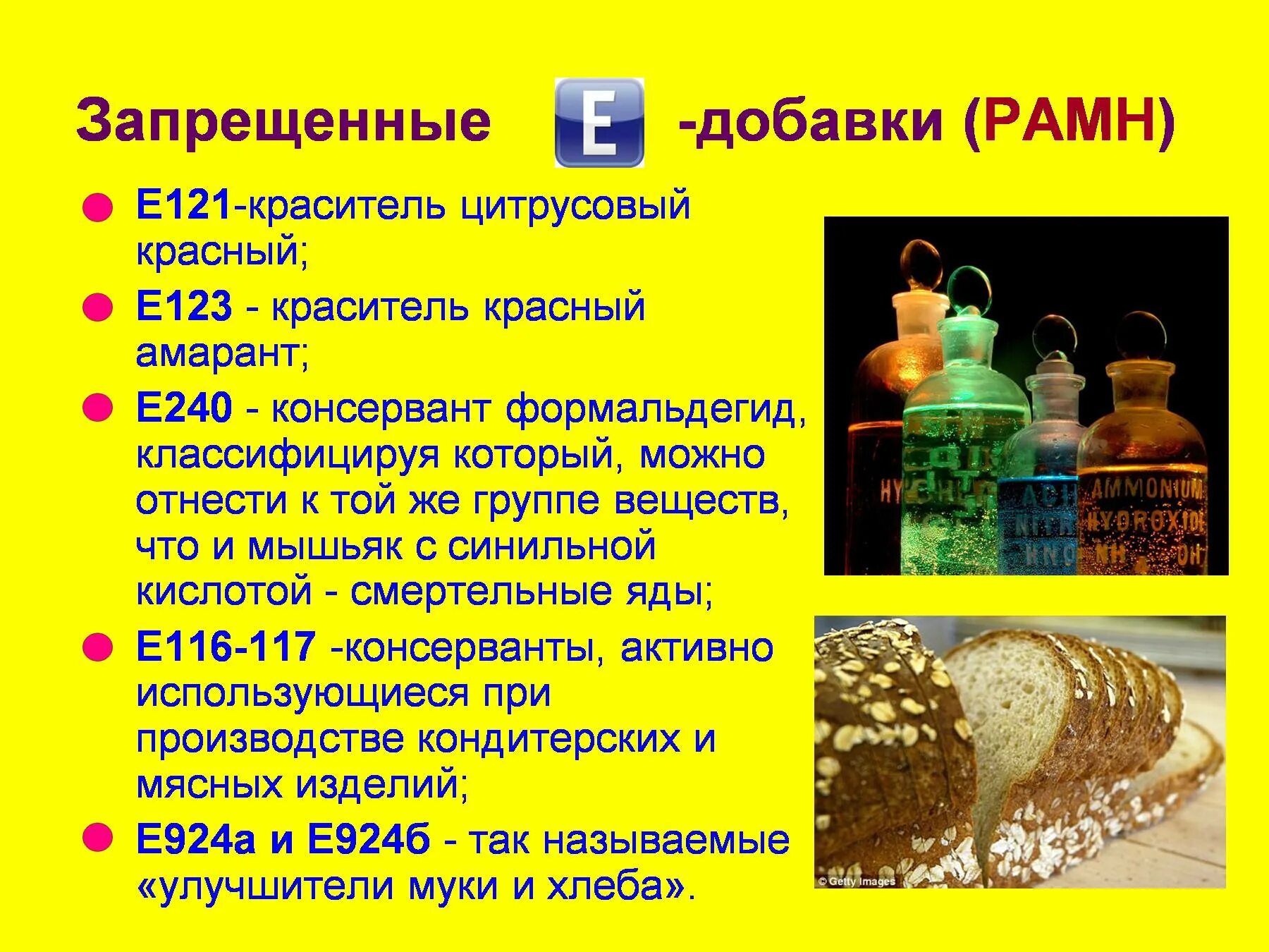 Вред красителей
