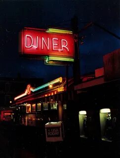 Happy diner