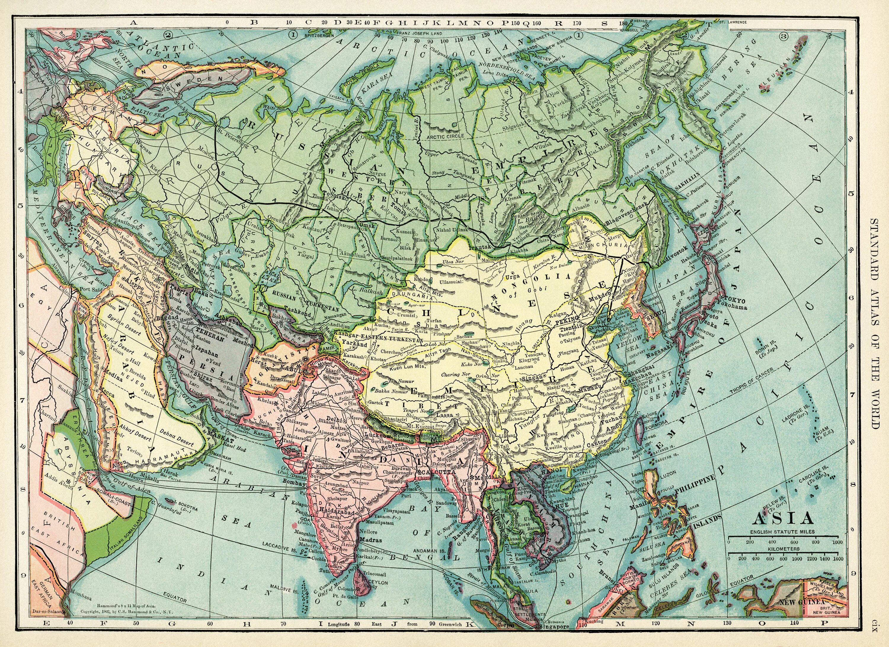 Азия в начале 20. Карта Азии 19 века географическая. Карта Евразии 19 века. Карта Азии 19 века. Карта Азии 19 век.