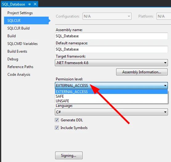 Clr sql