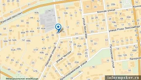 Карта народной улицы