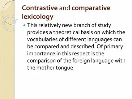 Comparative linguistics