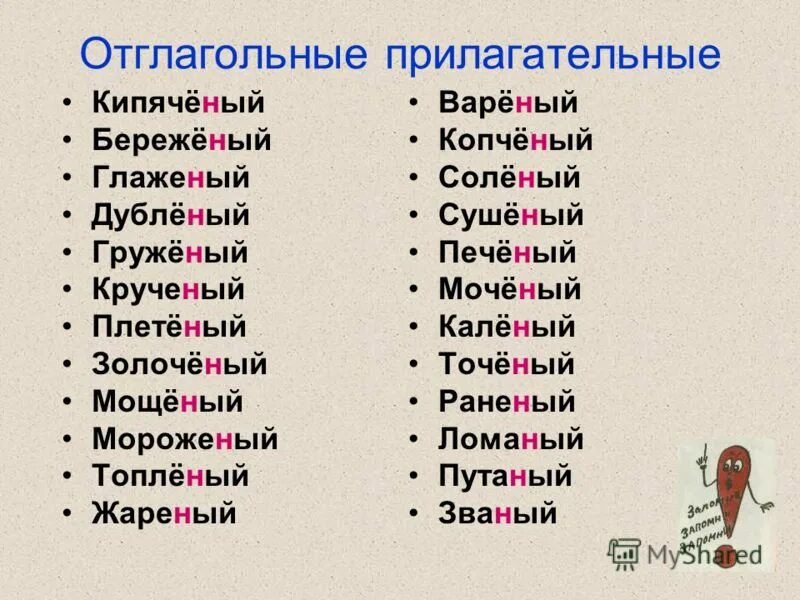 Плетеный н или нн. Отглагольные прилагательные. Отглагольные прилагательные примеры. Отглагольные прилагат. Отглагольное прилагательное примеры.