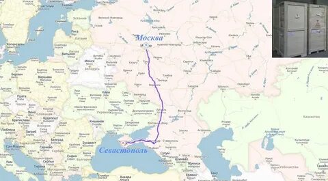 Карта маршрута поезда москва севастополь