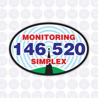 Vinyl Bumper Sticker 146.520 Amateur Ham radio national 2meter simplex freq...