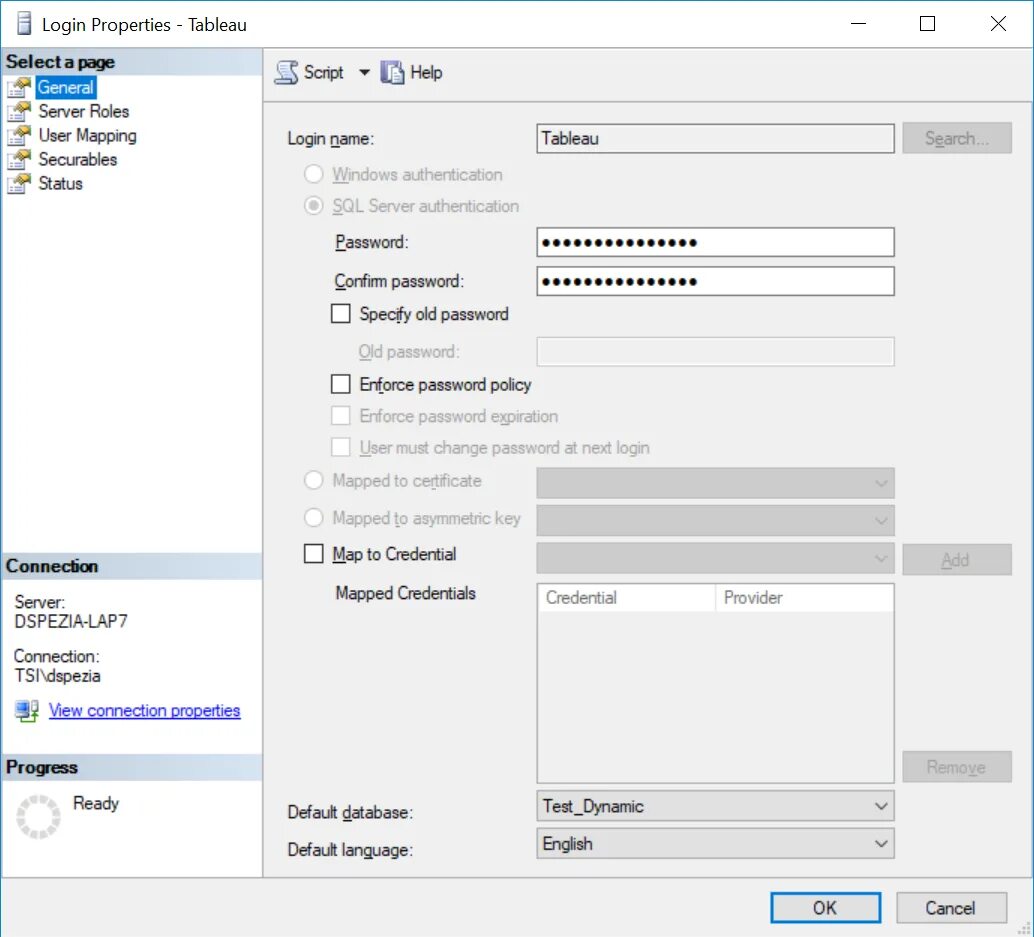 How to connect to sql server. Как можно в sql поменять язык. язык пользователя.