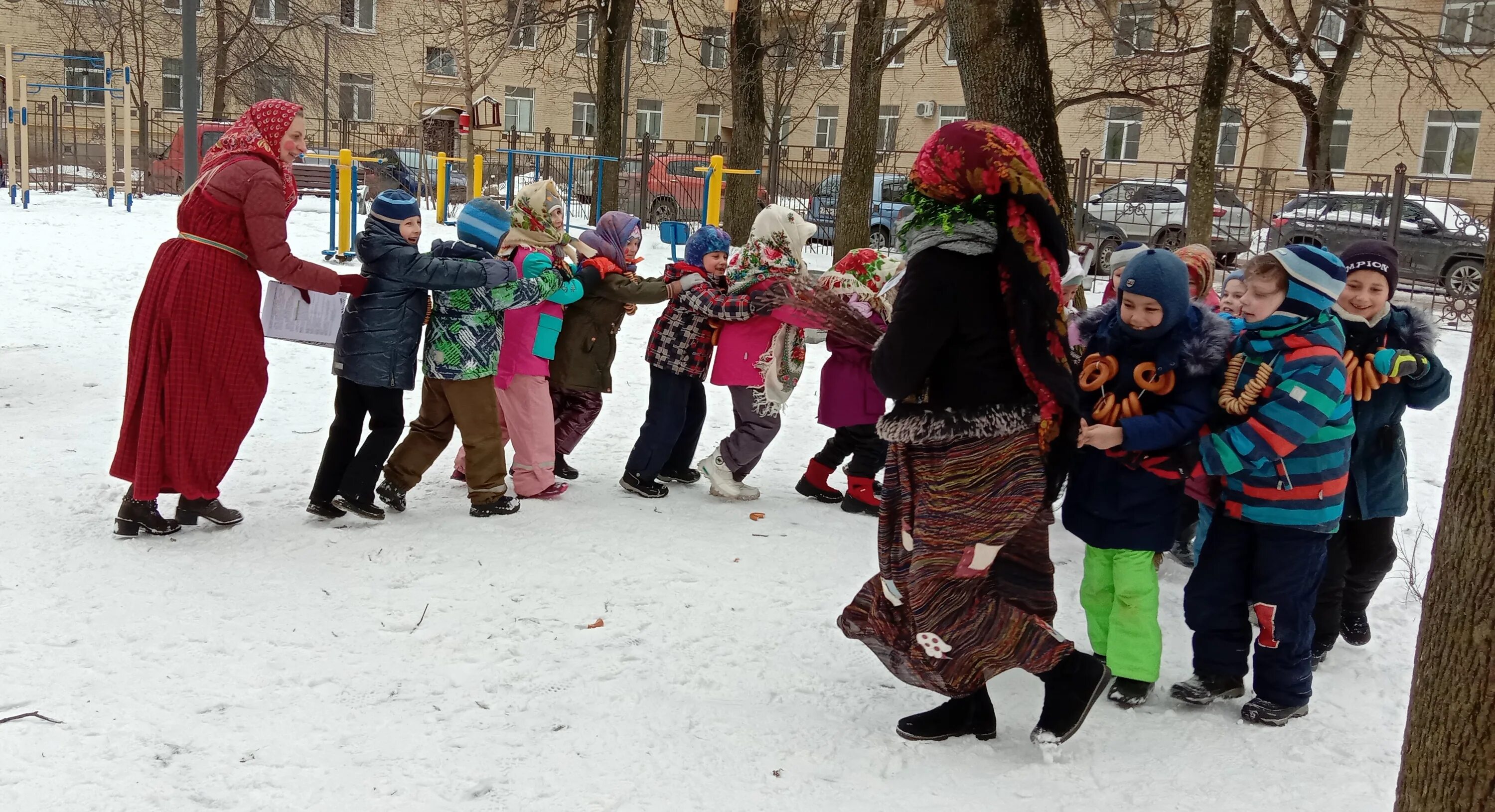 Программа на масленицу для детей на улице