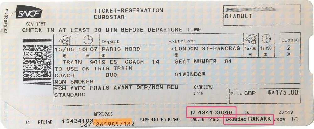 Переведи ticket. Билет на Евростар. Ticket reference. PNR number (ticket booking reference). PNR number (ticket booking reference) on ticket.