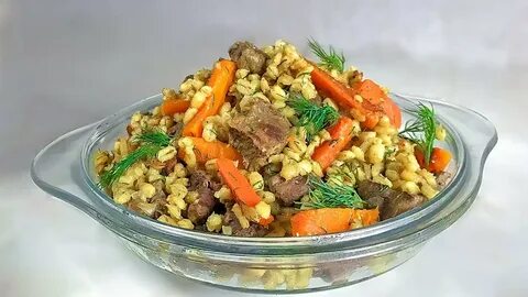 Мясо с перловой крупой