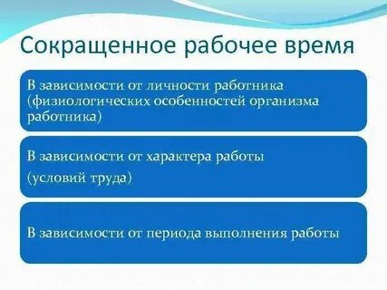 Сокращенная рабочая неделя в трудовом договоре