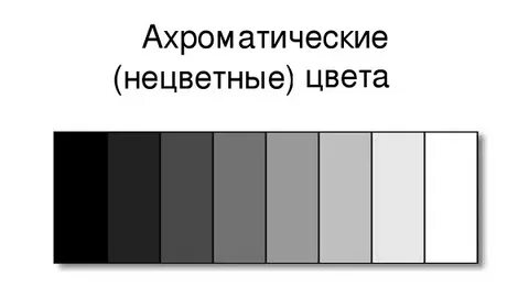 3 ахроматические цвета