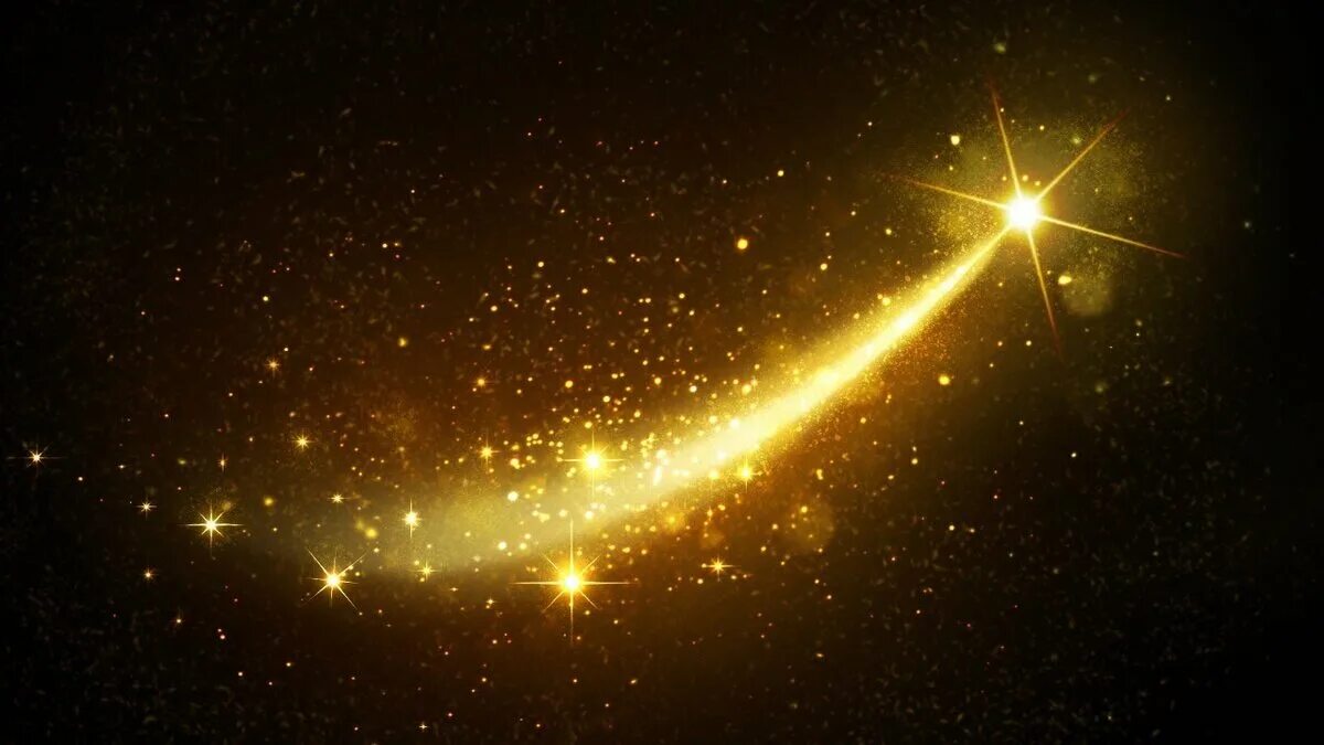 Падающие звезды фон. Падающая звезда на черном фоне. Шлейф кометы. Золотые звезды летят. По темному небу золотым узором звезд написано