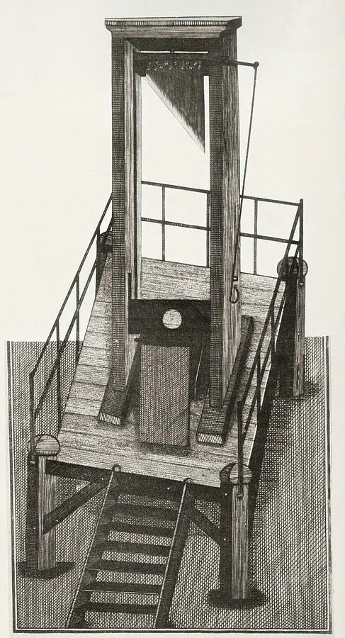 Эшафот гильотина казнь. Гильотина в средневековье. Гильотина смертная казнь. Как правильно гильотина