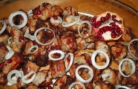 Шашлык из свинины на гранатовом соке
