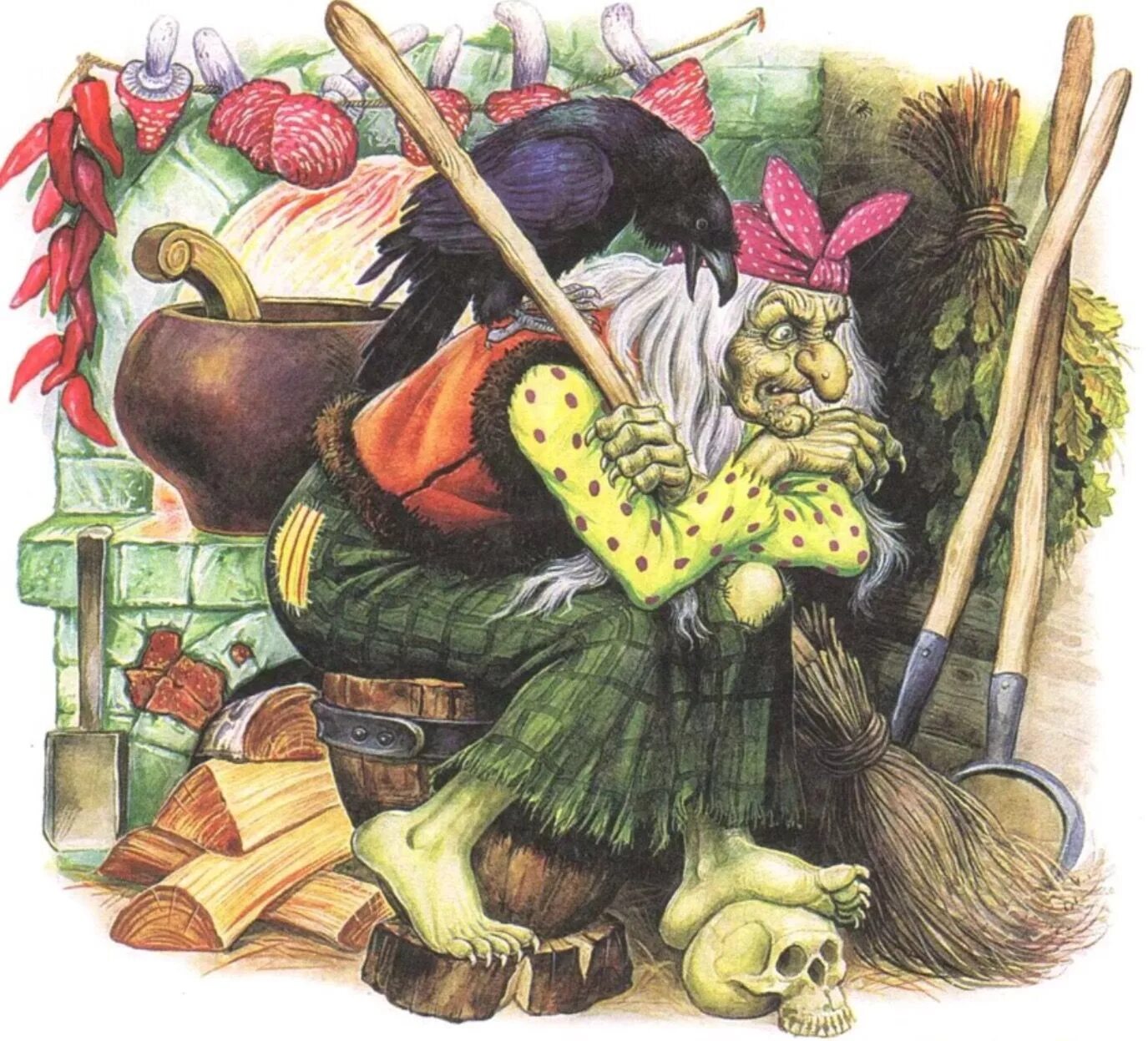 Сказки для детей слушать баба яга. Баба яга и ягоды - русская народная. Baba yaga (баба яга). Сказочные герои баба яга. Баба яга и леший.