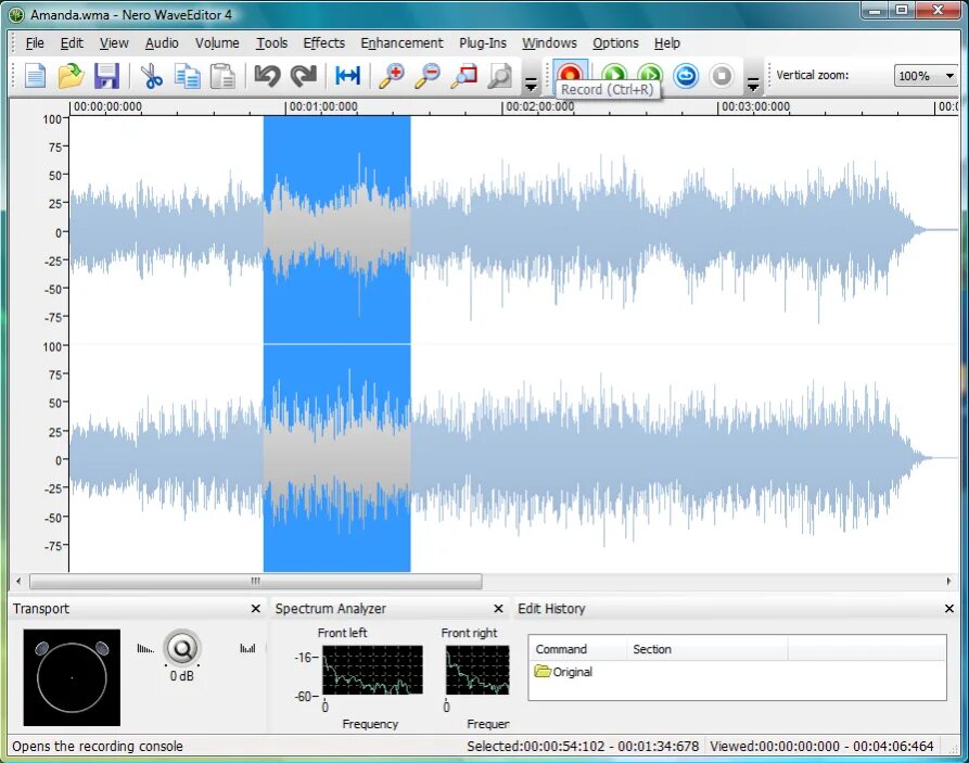 Recording wave. Wave editor. nero wave editor. программа для монтажа видео nero. бесплатный аудиоредактор на русском.
