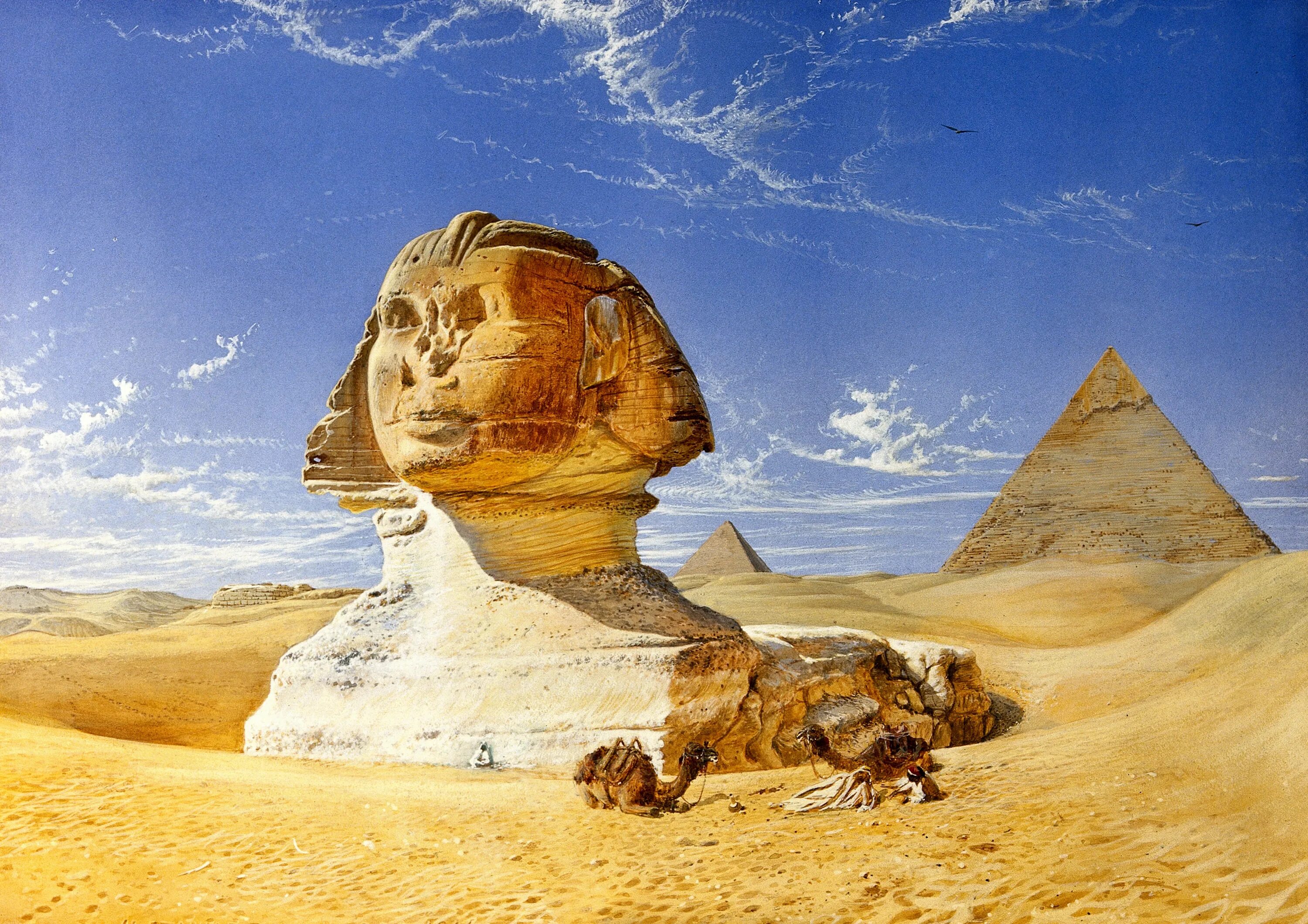 Сфинкс египет. The great Sphinx. Сфинкс Египетский живой. Большой сфинкс реконструкция. Реконструкция Великого сфинкса.