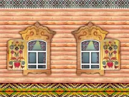 Ставни избы рисунок